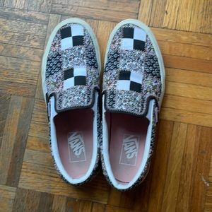 Vans slip on floral sz 8.5